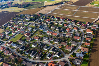 Quartier Aunham in Bad Birnbach dans le département Bavière, Allemagne vu d'un drone
