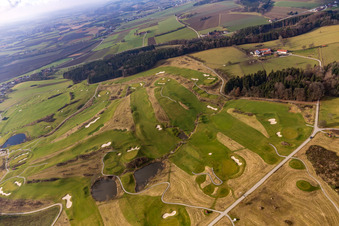 Club de golf Bella Vista à le quartier Aunham in Bad Birnbach dans le département Bavière, Allemagne d'en haut