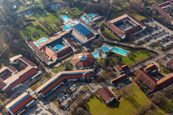 Quartier Aunham in Bad Birnbach dans le département Bavière, Allemagne vue d'en haut