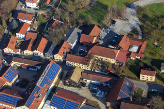 Vue aérienne de Gasthof Wasner à Bad Birnbach dans le département Bavière, Allemagne