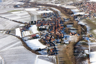 Quartier Klingen in Heuchelheim-Klingen dans le département Rhénanie-Palatinat, Allemagne vue d'en haut