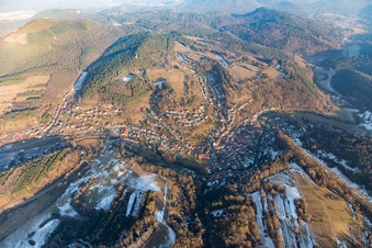 Vue oblique de Rumbach dans le département Rhénanie-Palatinat, Allemagne