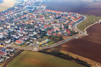 Vue aérienne de Sur le Höhenweg avec KITA The Explorers à Kandel dans le département Rhénanie-Palatinat, Allemagne