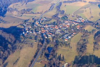 Vue aérienne de Billings dans le département Hesse, Allemagne