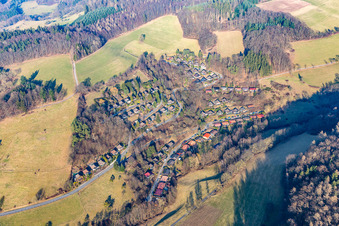 Photographie aérienne de Résidence de vacances Unter-Ostern à Formbach à le quartier Unter-Ostern in Reichelsheim dans le département Hesse, Allemagne