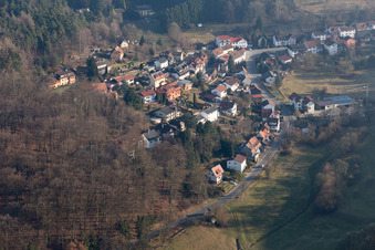 Vue aérienne de Quartier Hammelbach in Grasellenbach dans le département Hesse, Allemagne