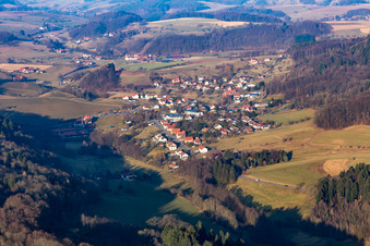 Vue aérienne de Quartier Weschnitz in Fürth dans le département Hesse, Allemagne