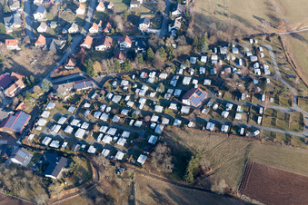 Vue aérienne de Emplacement de camping pour caravanes et tentes et emplacement pour tentes Camping Park Hammelbach à le quartier Hammelbach in Grasellenbach dans le département Hesse, Allemagne