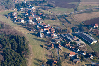 Vue aérienne de Quartier Kocherbach in Wald-Michelbach dans le département Hesse, Allemagne