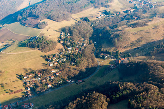 Vue aérienne de Ober-Kainsbach à Reichelsheim dans le département Hesse, Allemagne