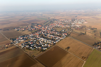 Photographie aérienne de Quartier Habitzheim in Otzberg dans le département Hesse, Allemagne