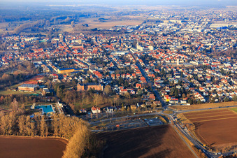 Vue aérienne de Séminaire Dieburg à Dieburg dans le département Hesse, Allemagne