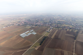 Seebach dans le département Bas Rhin, France d'en haut