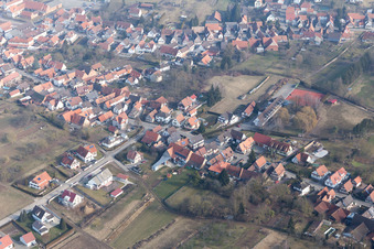 Seebach dans le département Bas Rhin, France vue d'en haut