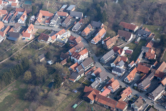 Seebach dans le département Bas Rhin, France vue du ciel