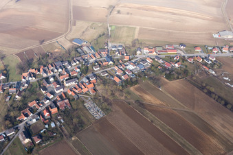 Siegen dans le département Bas Rhin, France vu d'un drone