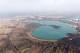 Lauterbourg dans le département Bas Rhin, France vue du ciel