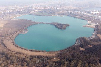 Enregistrement par drone de Lauterbourg dans le département Bas Rhin, France