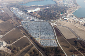 Image drone de Lauterbourg dans le département Bas Rhin, France