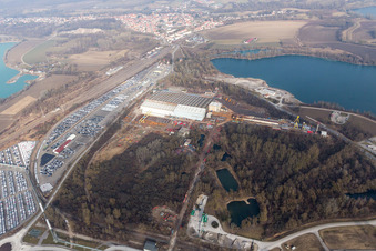 Photographie aérienne de Lauterbourg dans le département Bas Rhin, France