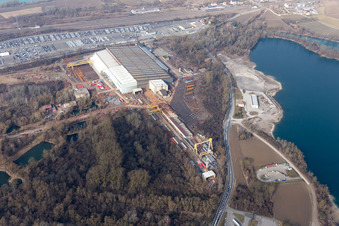 Lauterbourg dans le département Bas Rhin, France vue d'en haut
