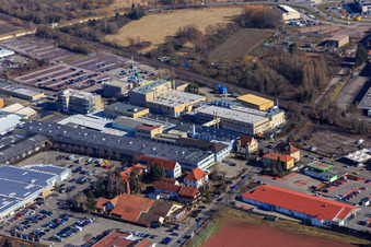 Vue aérienne de Domaine Ziegelhütte oHG à Edenkoben dans le département Rhénanie-Palatinat, Allemagne