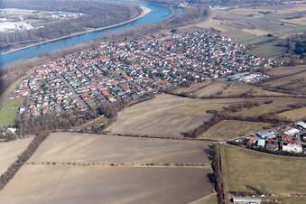 Photographie aérienne de Quartier Rheinhausen in Oberhausen-Rheinhausen dans le département Bade-Wurtemberg, Allemagne