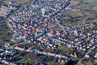 Vue aérienne de Quartier Ubstadt in Ubstadt-Weiher dans le département Bade-Wurtemberg, Allemagne