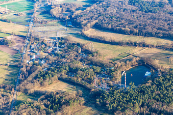 Vue oblique de Parc de vacances à Haßloch dans le département Rhénanie-Palatinat, Allemagne