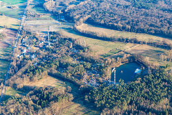 Parc de vacances à Haßloch dans le département Rhénanie-Palatinat, Allemagne d'en haut