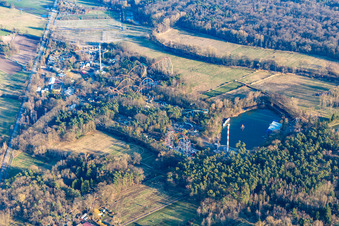 Parc de vacances à Haßloch dans le département Rhénanie-Palatinat, Allemagne hors des airs