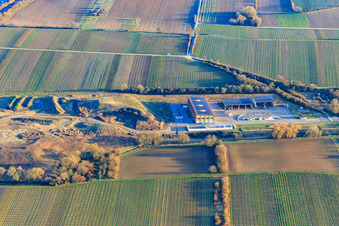 Vue aérienne de District du Palatinat du Sud, centre de recyclage Nord (à Edesheim) de Norden à Edesheim dans le département Rhénanie-Palatinat, Allemagne