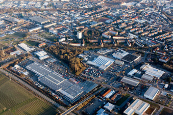 Zone industrielle Nord à Landau in der Pfalz dans le département Rhénanie-Palatinat, Allemagne depuis l'avion
