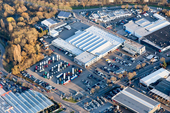 Zone industrielle Nord à Landau in der Pfalz dans le département Rhénanie-Palatinat, Allemagne du point de vue du drone