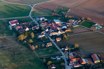 Quartier Deutschhof in Kapellen-Drusweiler dans le département Rhénanie-Palatinat, Allemagne vue d'en haut
