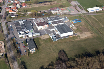 Vue oblique de Surbourg dans le département Bas Rhin, France