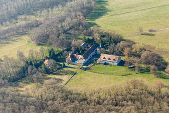 Surbourg dans le département Bas Rhin, France hors des airs