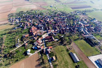 Ettendorf dans le département Bas Rhin, France hors des airs