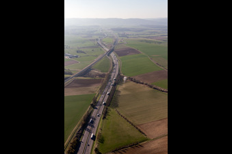 Vue aérienne de Gottesheim dans le département Bas Rhin, France