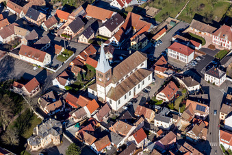 Photographie aérienne de Hochfelden dans le département Bas Rhin, France