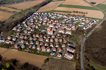 Vue oblique de Hochfelden dans le département Bas Rhin, France