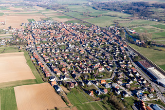 Hochfelden dans le département Bas Rhin, France d'en haut