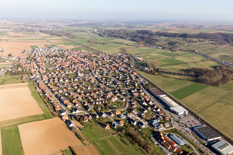 Hochfelden dans le département Bas Rhin, France hors des airs