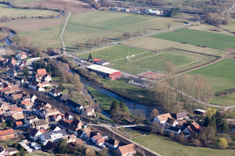 Enregistrement par drone de Hochfelden dans le département Bas Rhin, France