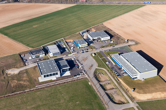 Vue d'oiseau de Mommenheim dans le département Bas Rhin, France