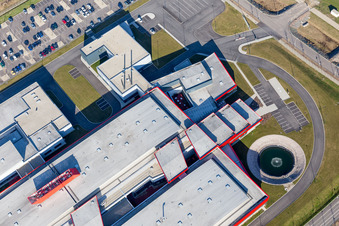 Vue oblique de Locaux de l'usine SEW-USOCOME à Brumath à Bernolsheim à Mommenheim dans le département Bas Rhin, France