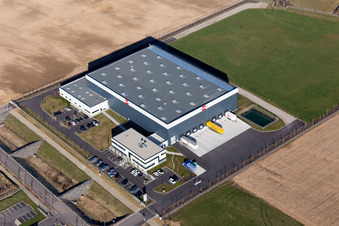 Mommenheim dans le département Bas Rhin, France vue du ciel