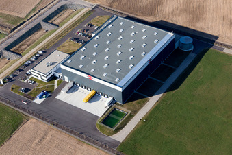 Enregistrement par drone de Mommenheim dans le département Bas Rhin, France