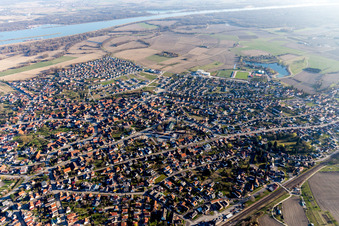 Enregistrement par drone de Gambsheim dans le département Bas Rhin, France