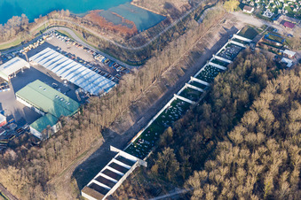 Vue aérienne de Paintball Achern Au stand de tir à le quartier Fautenbach in Achern dans le département Bade-Wurtemberg, Allemagne